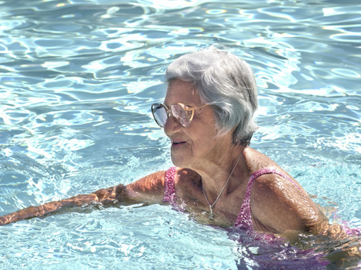 heated swimming pool at retirement home in the northern suburbs of cape town